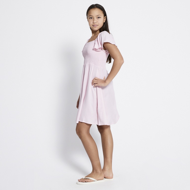 Smock frill dress "Anne" Soft Pink